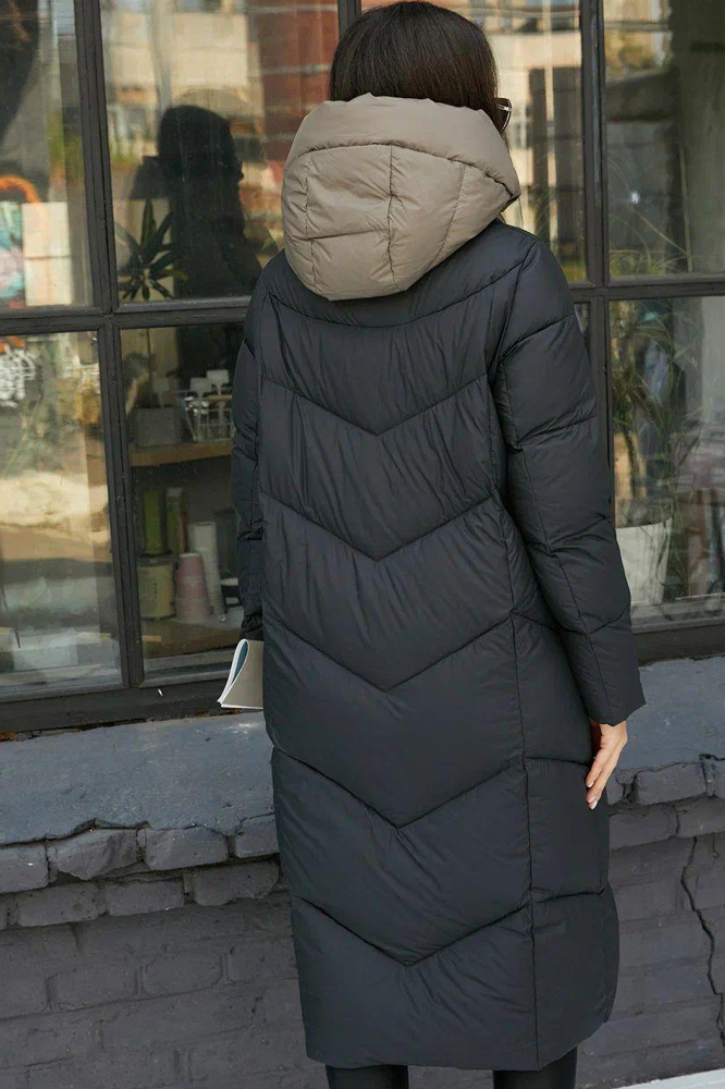 Пуховик длинный Vivilona двухцветный