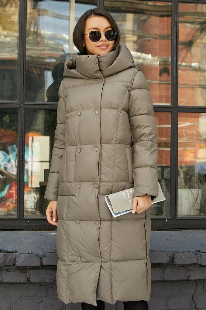 Пуховик длинный Vivilona двухцветный