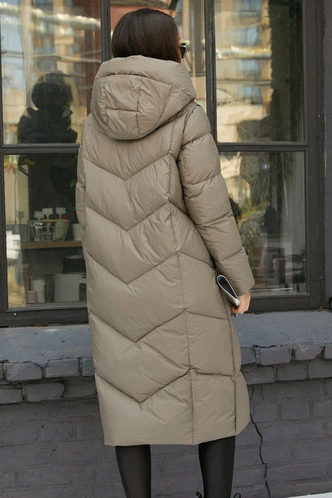 Пуховик длинный Vivilona двухцветный