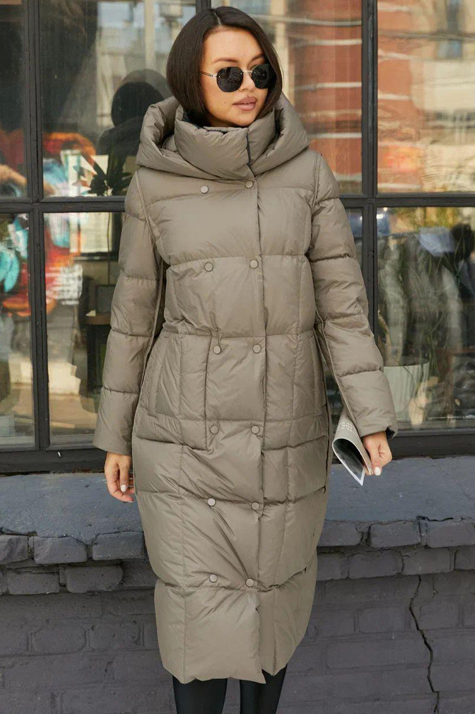 Пуховик длинный Vivilona двухцветный