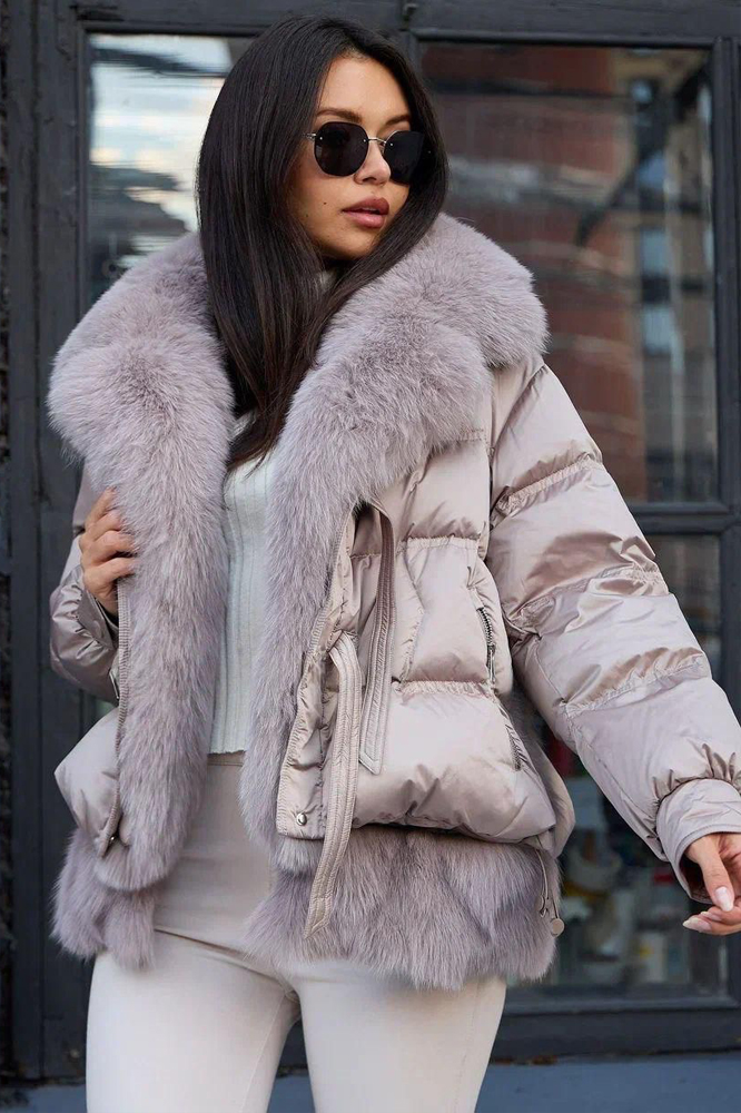 Пуховик Vivilona эксклюзивный с капюшоном