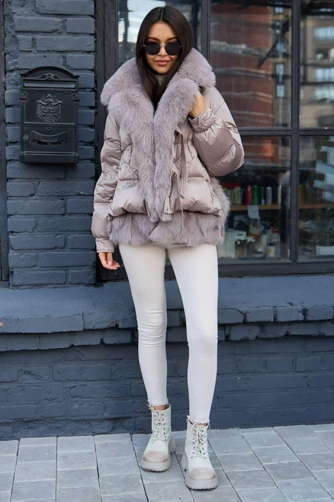 Пуховик Vivilona эксклюзивный с капюшоном