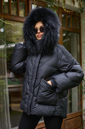 Пуховик женский зимний vo-tarun черный