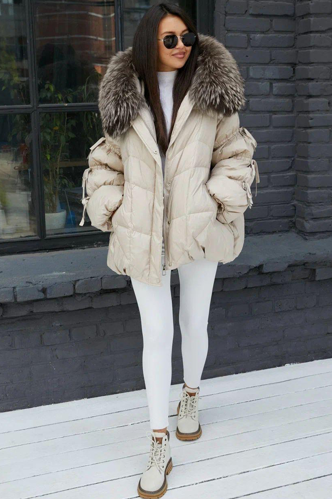 Пуховик Bogerner с завязками на рукавах