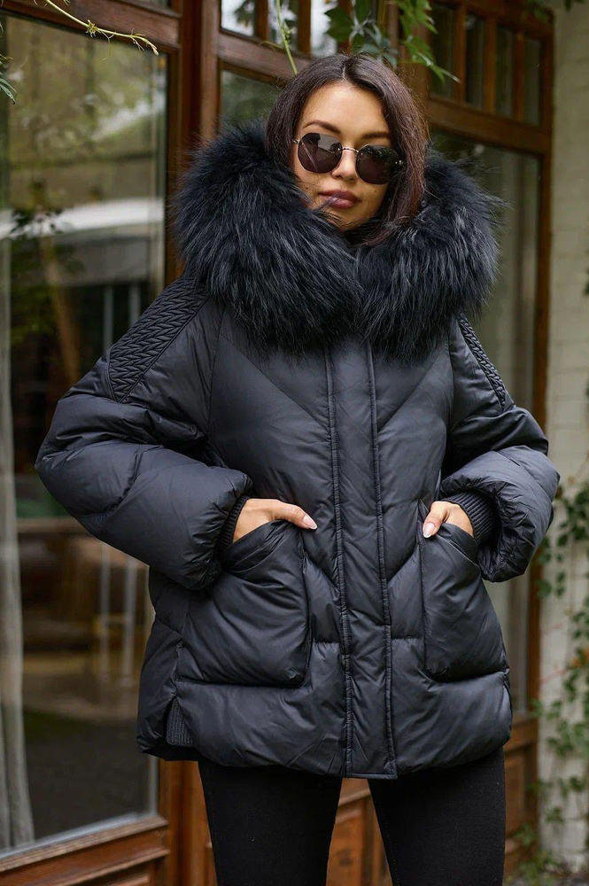 Пуховик женский зимний vo-tarun черный
