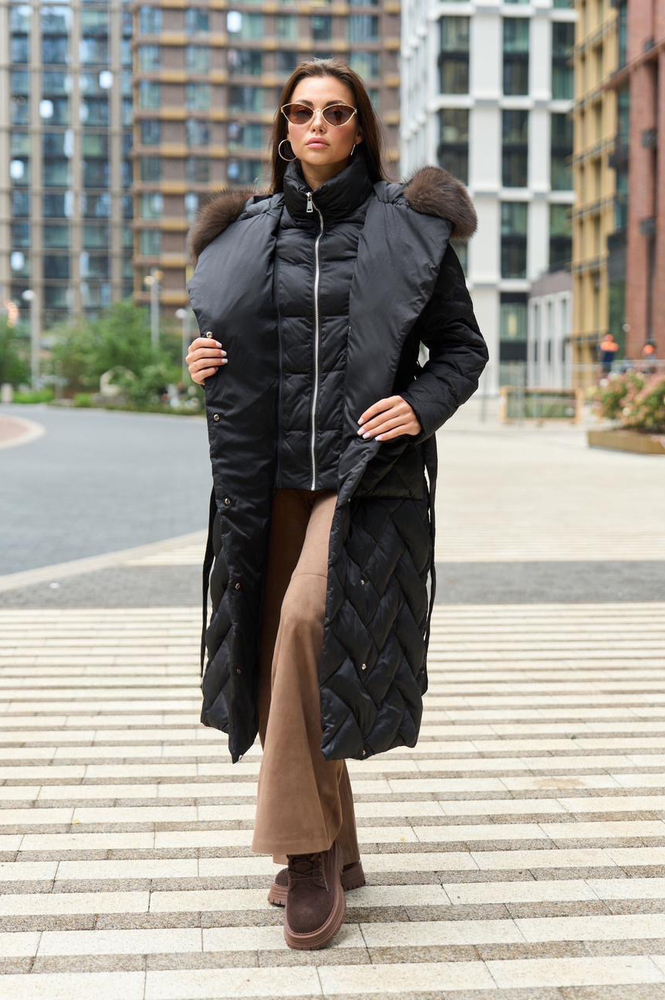 Куртка стеганная приталенная Vivilona