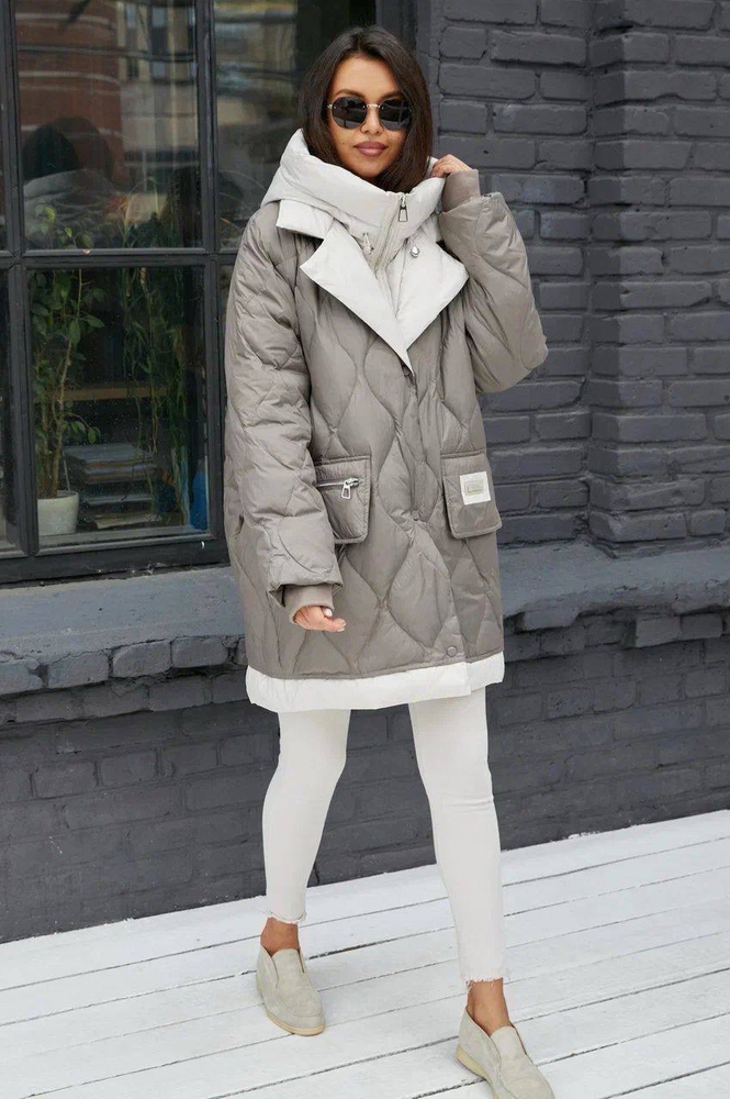 Короткий пуховик женский Bogerner выше колена