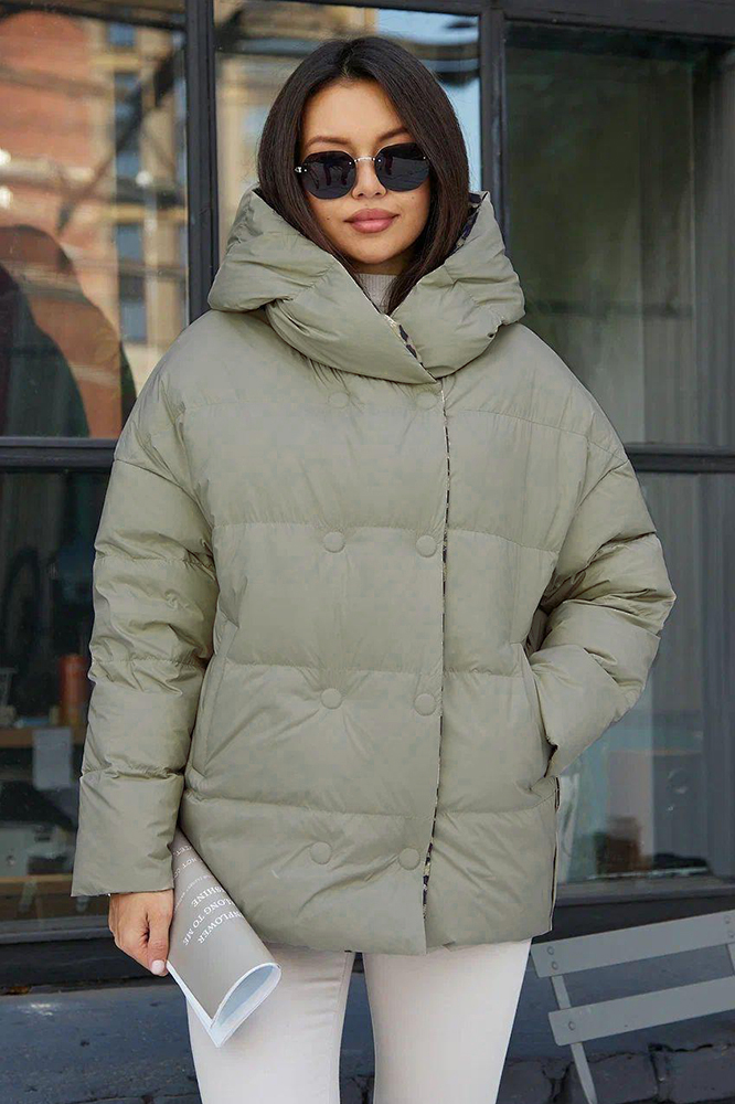 Зимний пуховик BTN леопардовый