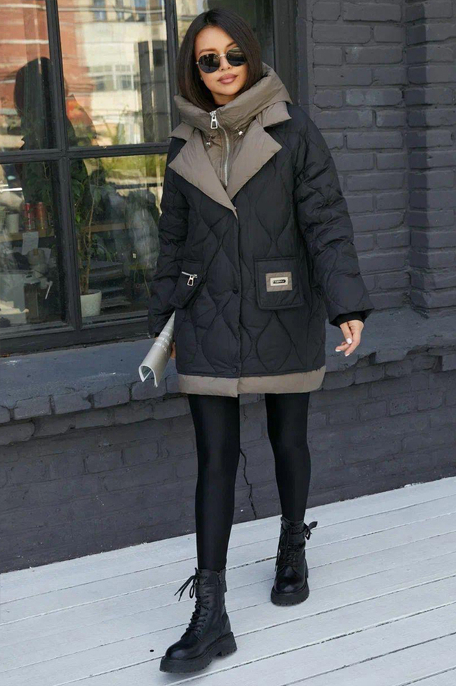 Теплый пуховик женский удлиненный Bogerner