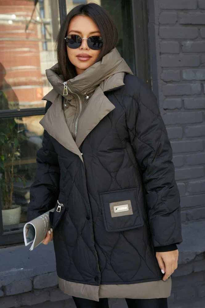 Теплый пуховик женский удлиненный Bogerner