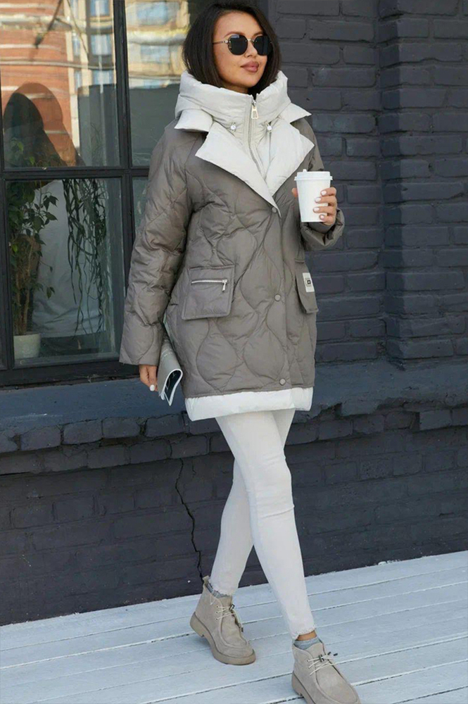 Короткий пуховик женский Bogerner выше колена