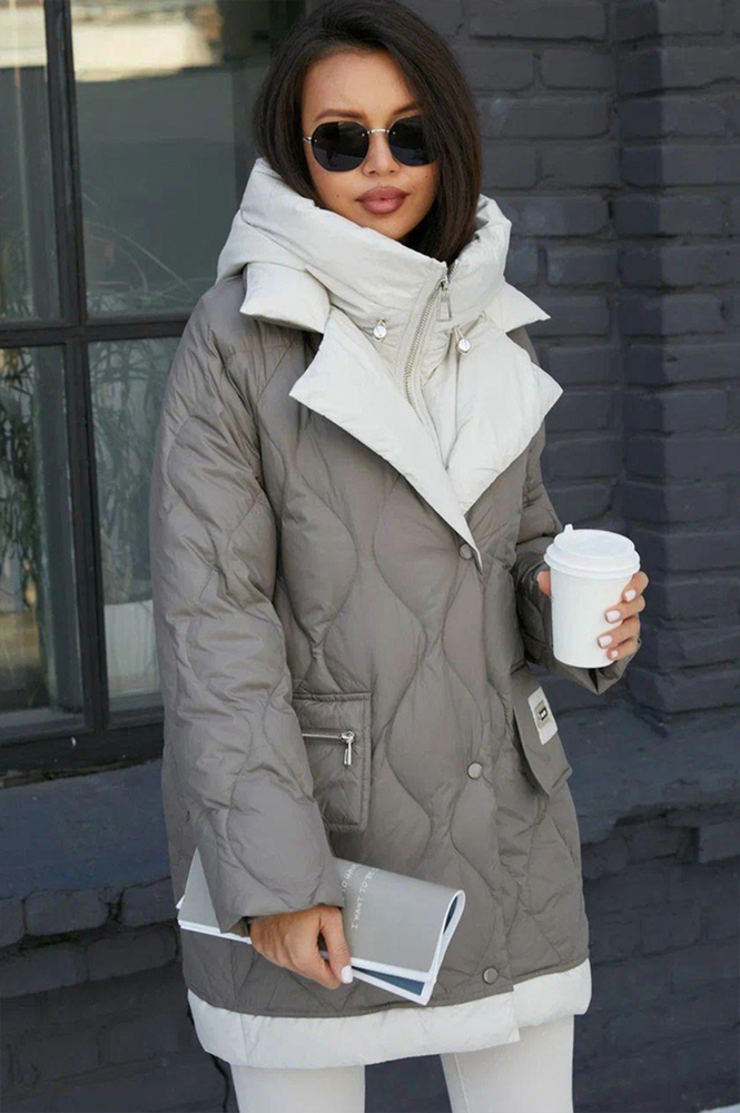 Короткий пуховик женский Bogerner выше колена