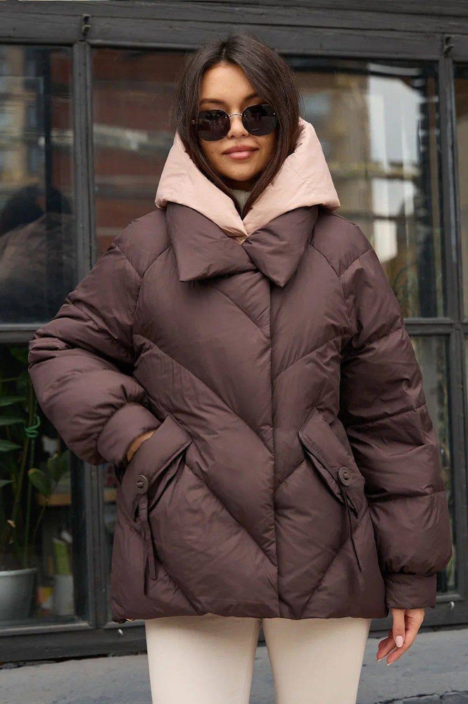 Модный пуховик Pang Million с капюшоном