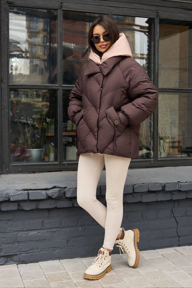 Модный пуховик Pang Million с капюшоном
