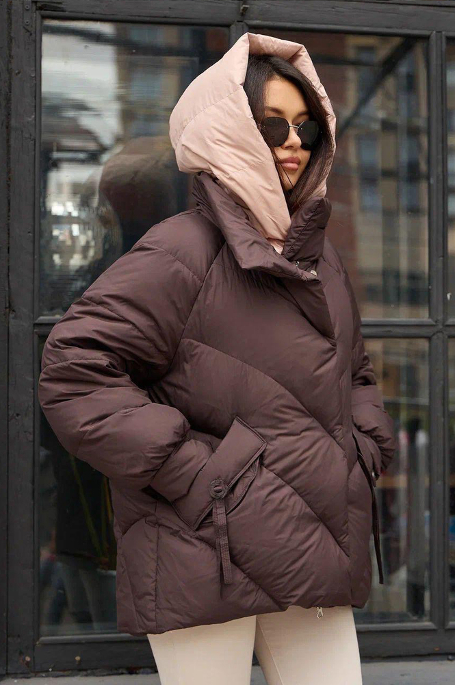 Модный пуховик Pang Million с капюшоном