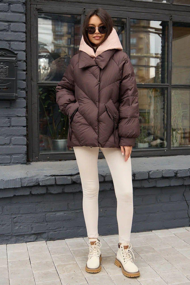 Модный пуховик Pang Million с капюшоном