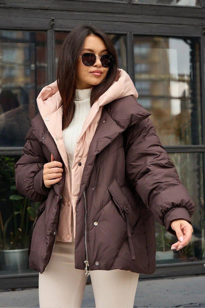 Модный пуховик Pang Million с капюшоном