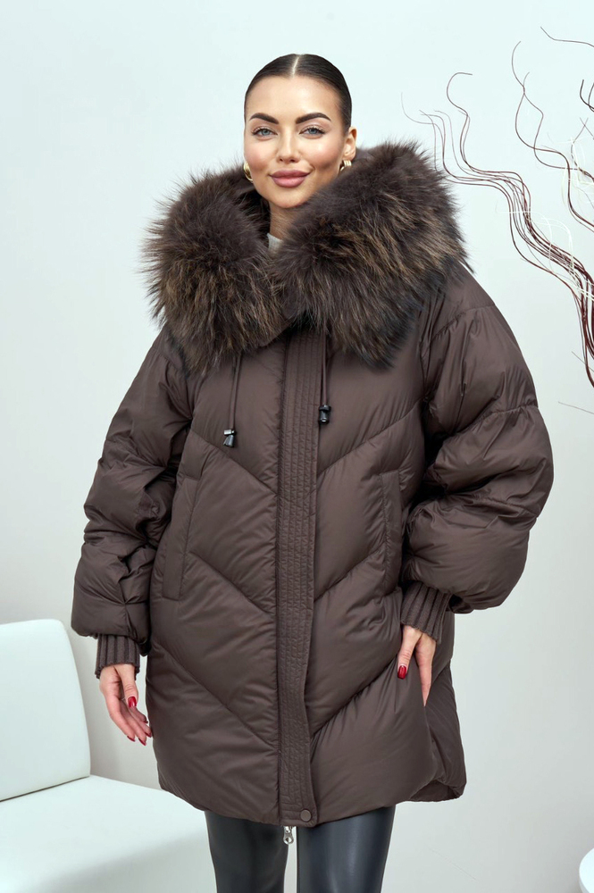 Пуховик Vivilona с объемным воротником