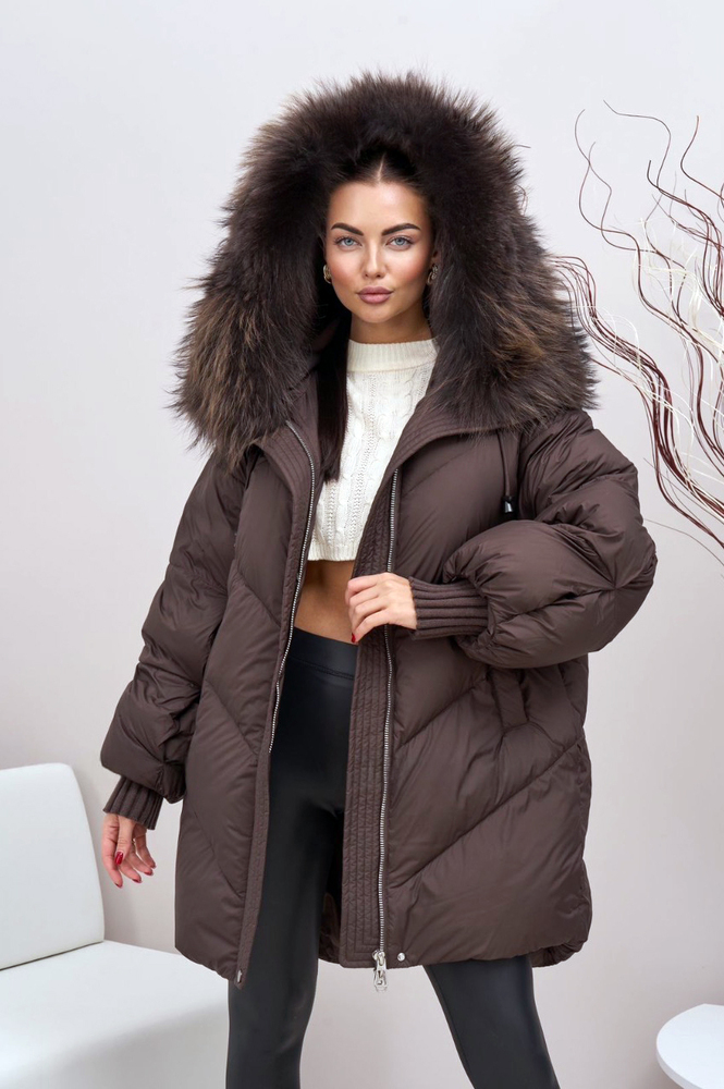 Пуховик Vivilona с объемным воротником