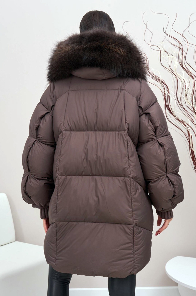 Пуховик Vivilona с объемным воротником