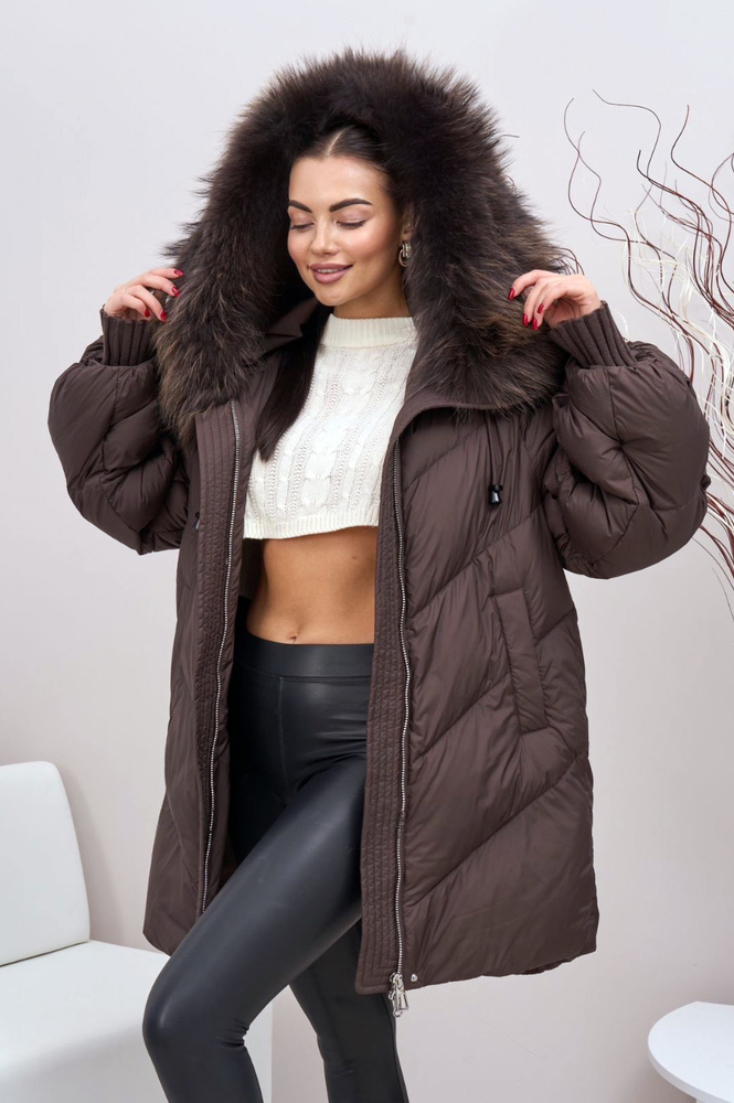 Пуховик Vivilona с объемным воротником