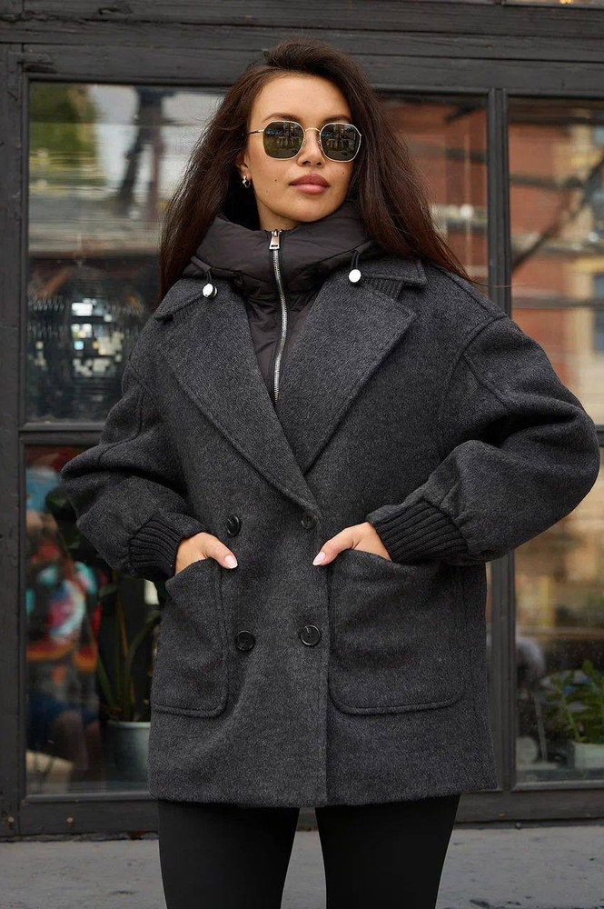 Пуховик Pang Million серый