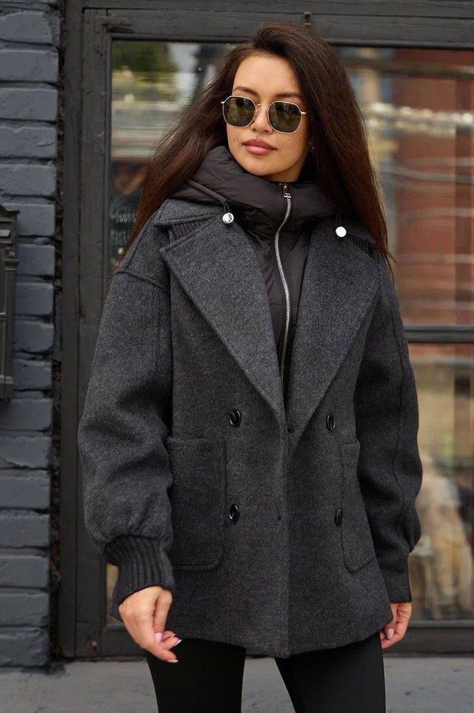 Пуховик Pang Million серый