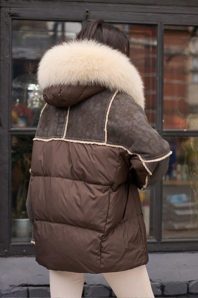 Женский пуховик Pang Million с накладными карманами