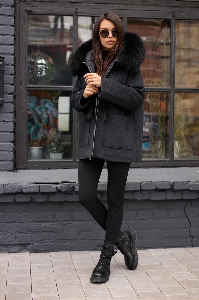 Пуховик драповый Btn Button 2025