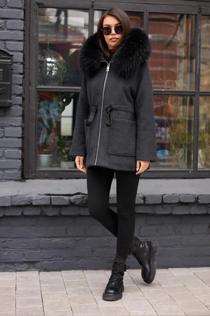 Пуховик драповый Btn Button 2025