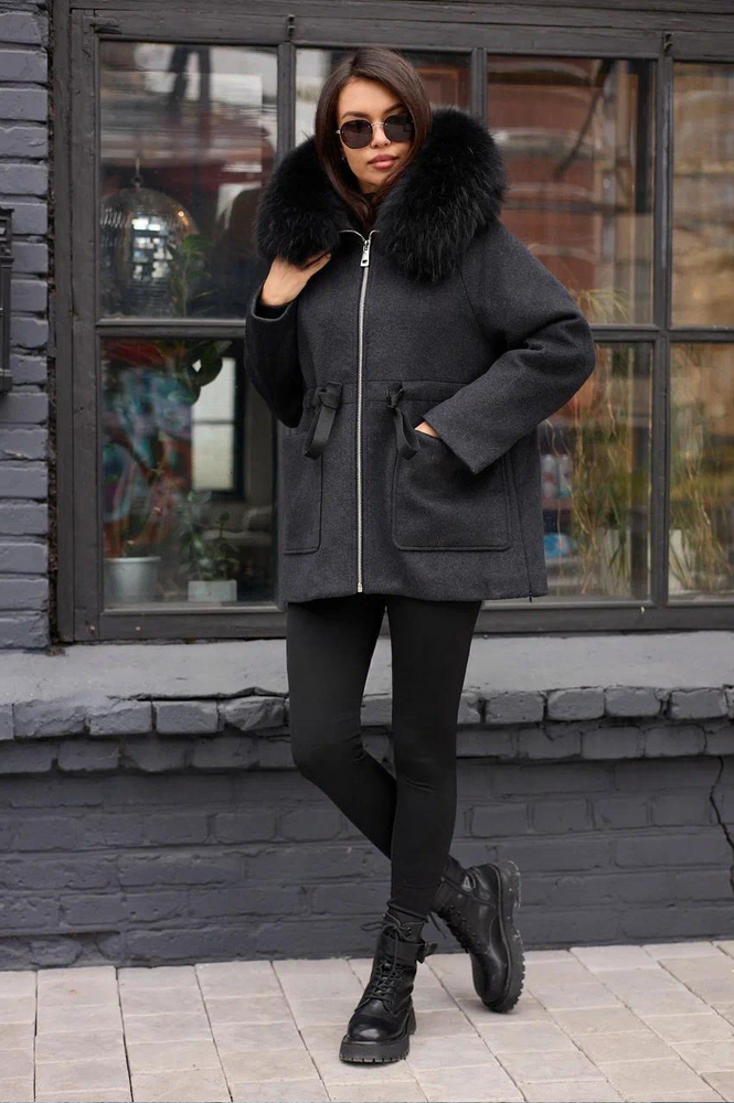 Пуховик драповый Btn Button 2025