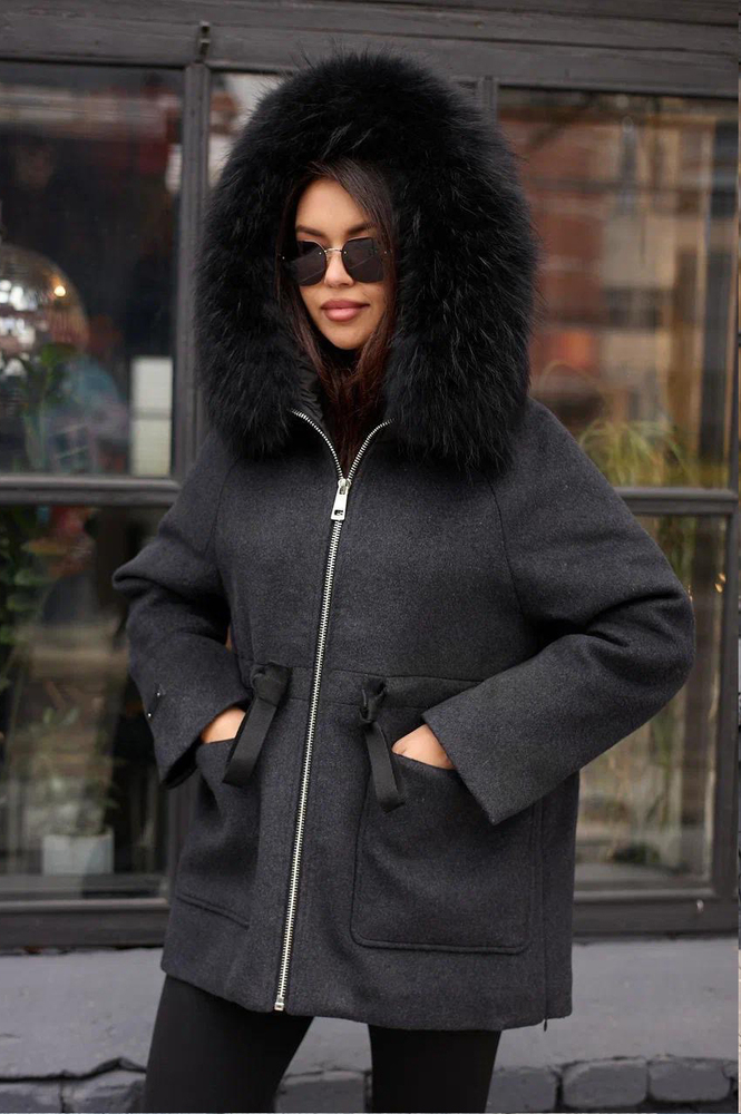 Пуховик драповый Btn Button 2025