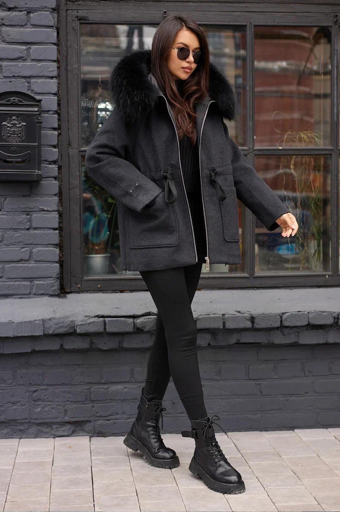 Пуховик драповый Btn Button 2025