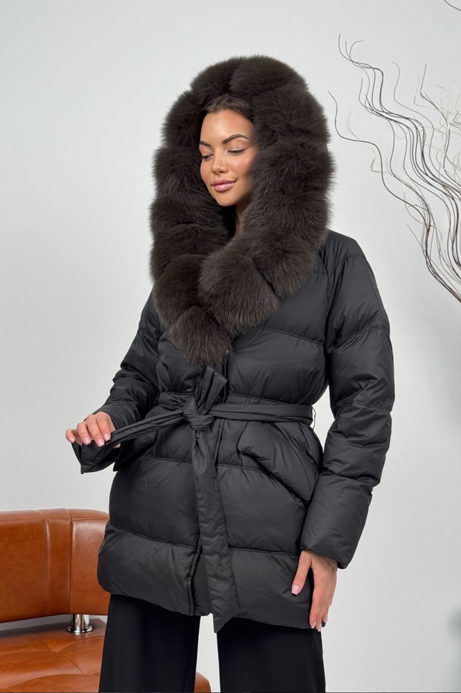 Модный пуховик 2025 женский приталенный