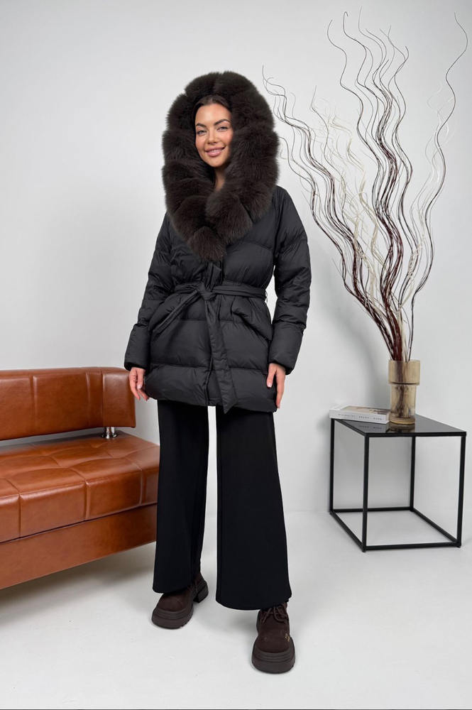 Модный пуховик 2025 женский приталенный