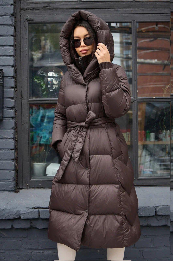 Удлиненный пуховик одеяло без меха