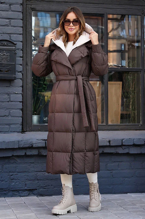 Модный длинный пуховик Vivilona