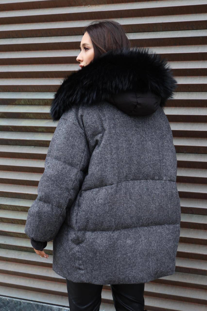 Очень теплый пуховик Pang Million шерстяной
