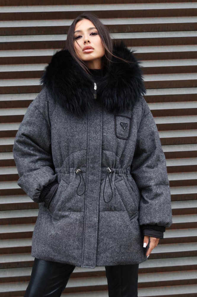 Очень теплый пуховик Pang Million шерстяной