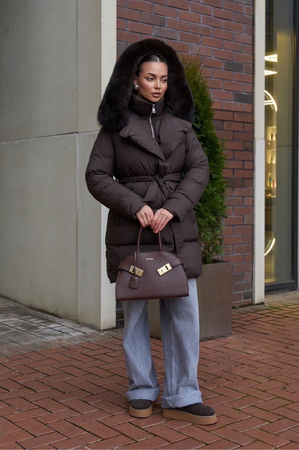 Модный пуховик Vivilona приталенный