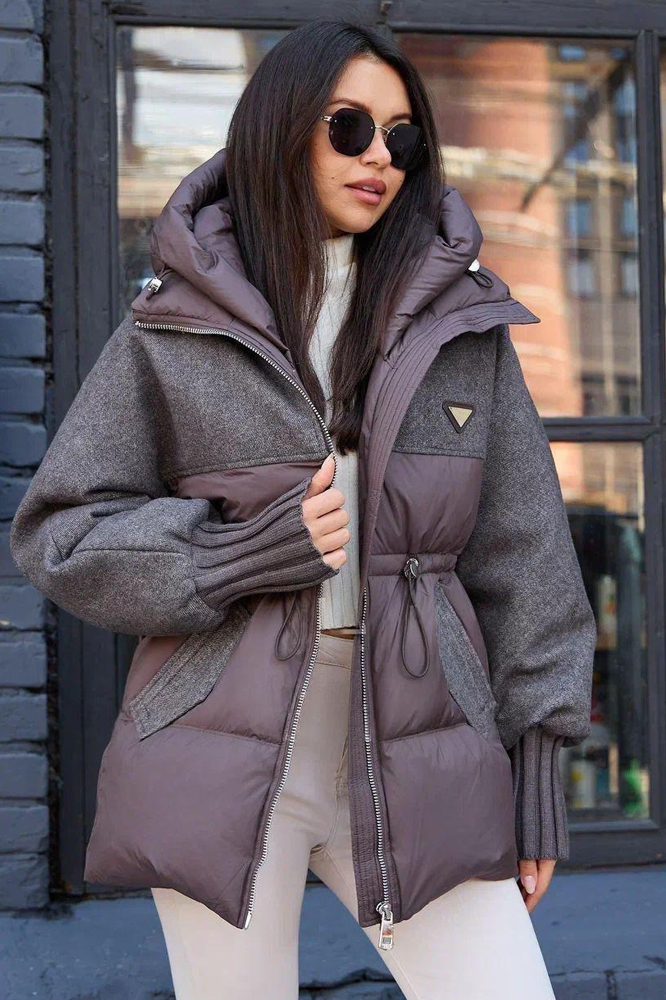 Теплый пуховик оверсайз зима 2005-2026