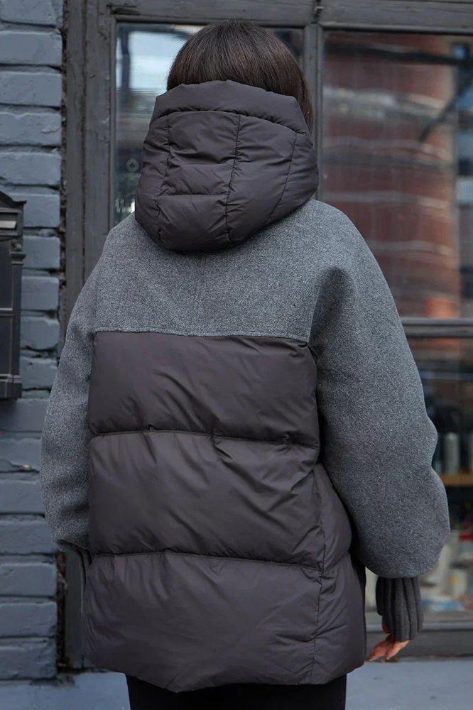 Пуховик оверсайз Pang million комбинированный