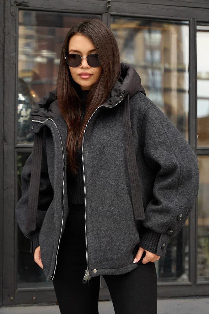 Теплый пуховик оверсайз Pang million