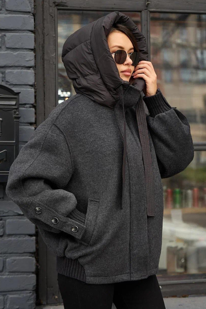 Теплый пуховик оверсайз Pang million