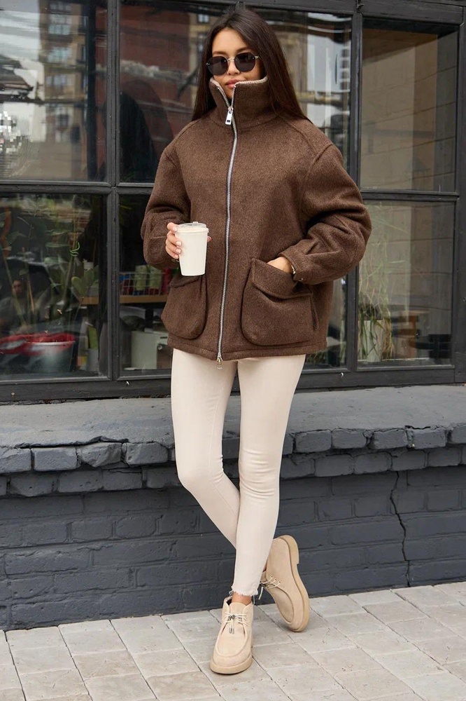 Короткий пуховик драповый Pang Million