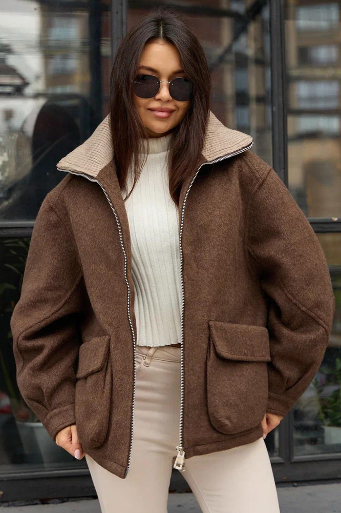 Короткий пуховик драповый Pang Million