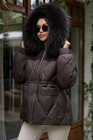 Модный пуховик 2025 женский Btn Button