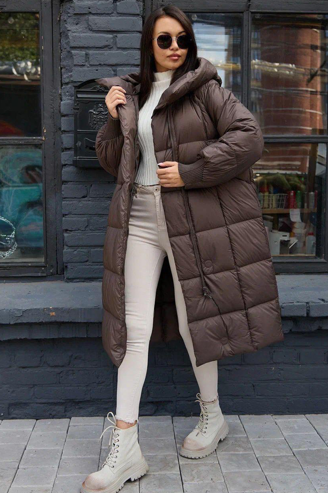 Пуховик Vivilona оверсайз фасон одеяло