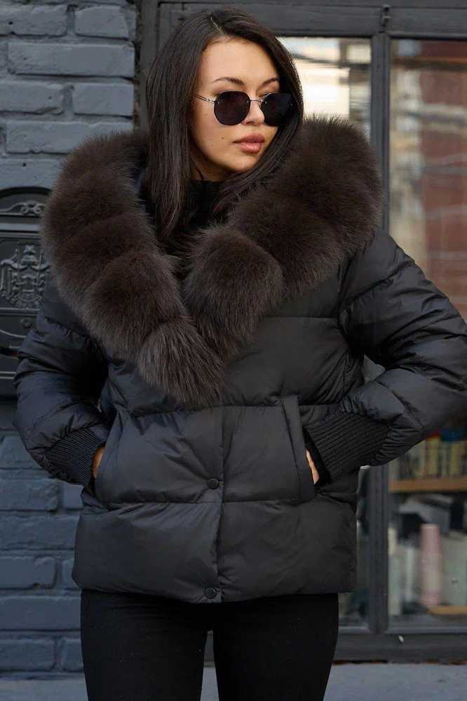 Пуховик укороченный приталенный 2025-2026