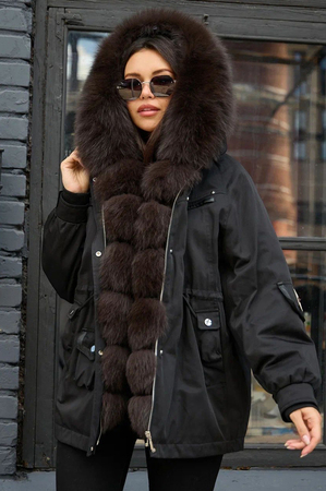 Пуховик одеяло женский зимний с воротником